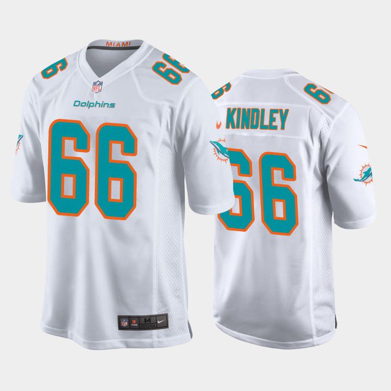 Men Miami Dolphins #66 Solomon Kindley Nike White Game NFL Jersey
